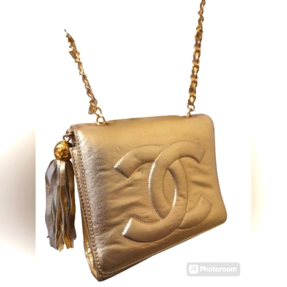 Crossbody Bag - Metallic Gold - CC -Style-